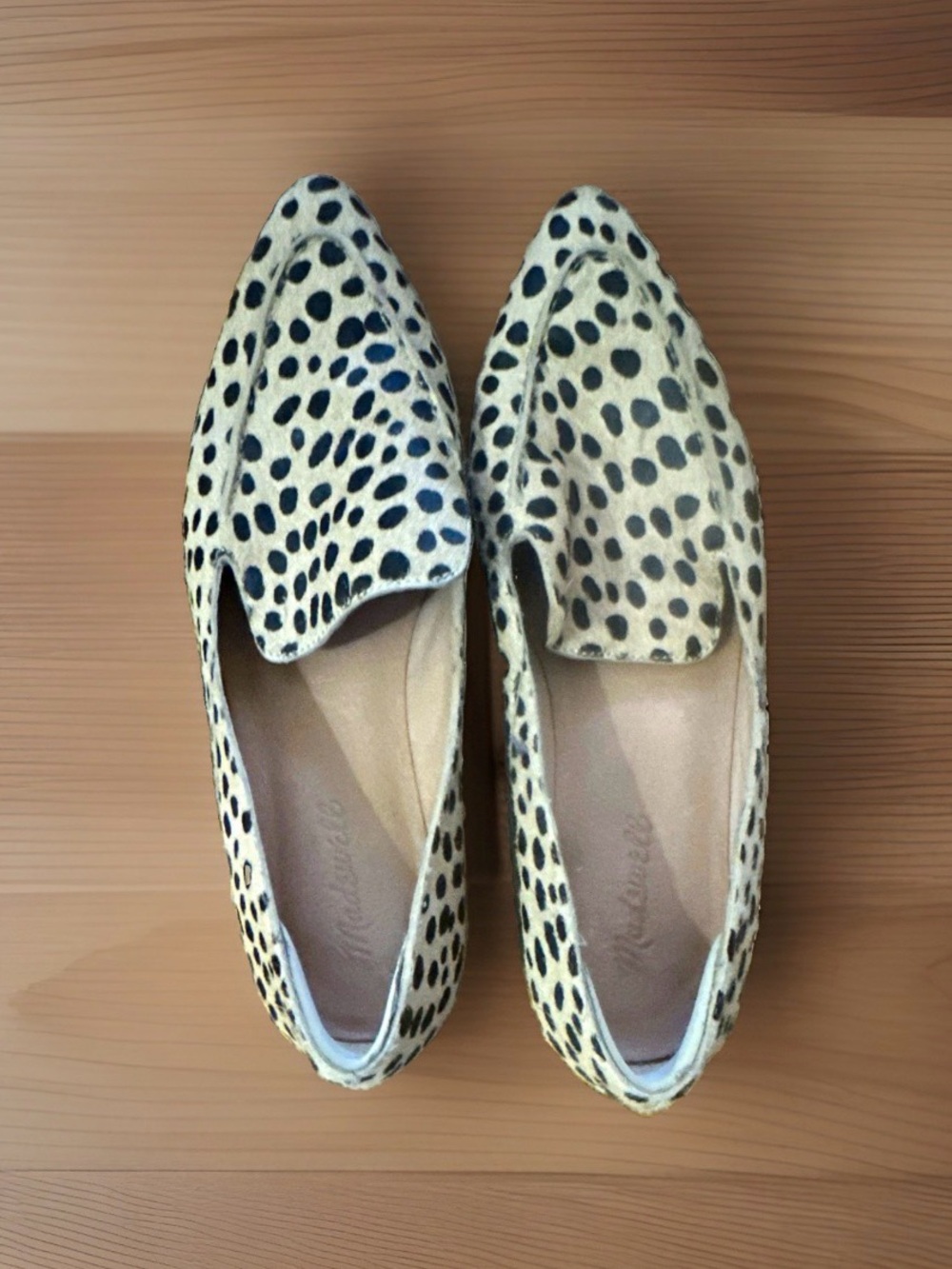 Madewell Leopard Print Pointed Toe Loafers 8M